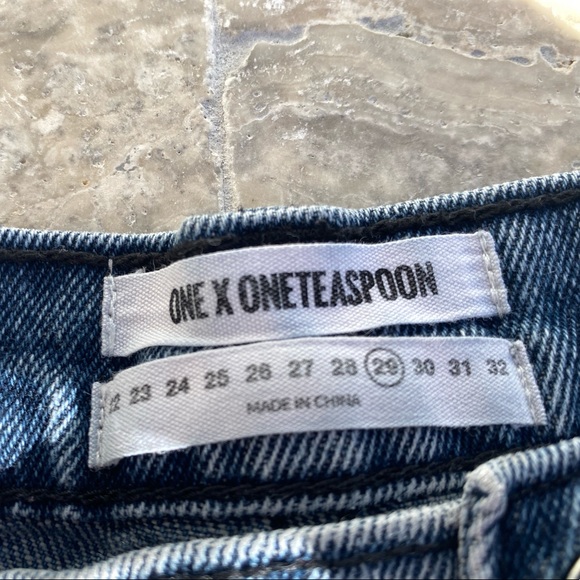 One Teaspoon Fox Black Bandits Denim Short - Picture 5 of 6